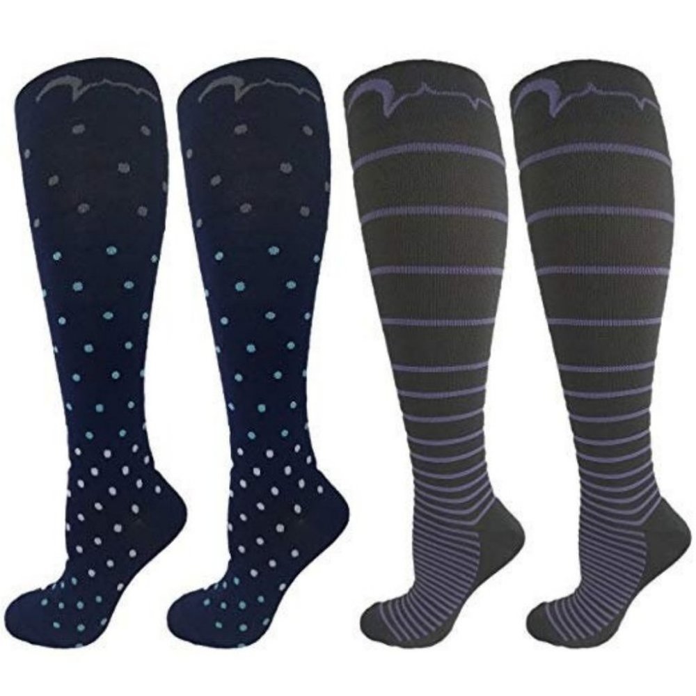 4 Pair Compression Socks, Premium Quality Moderate - image 1